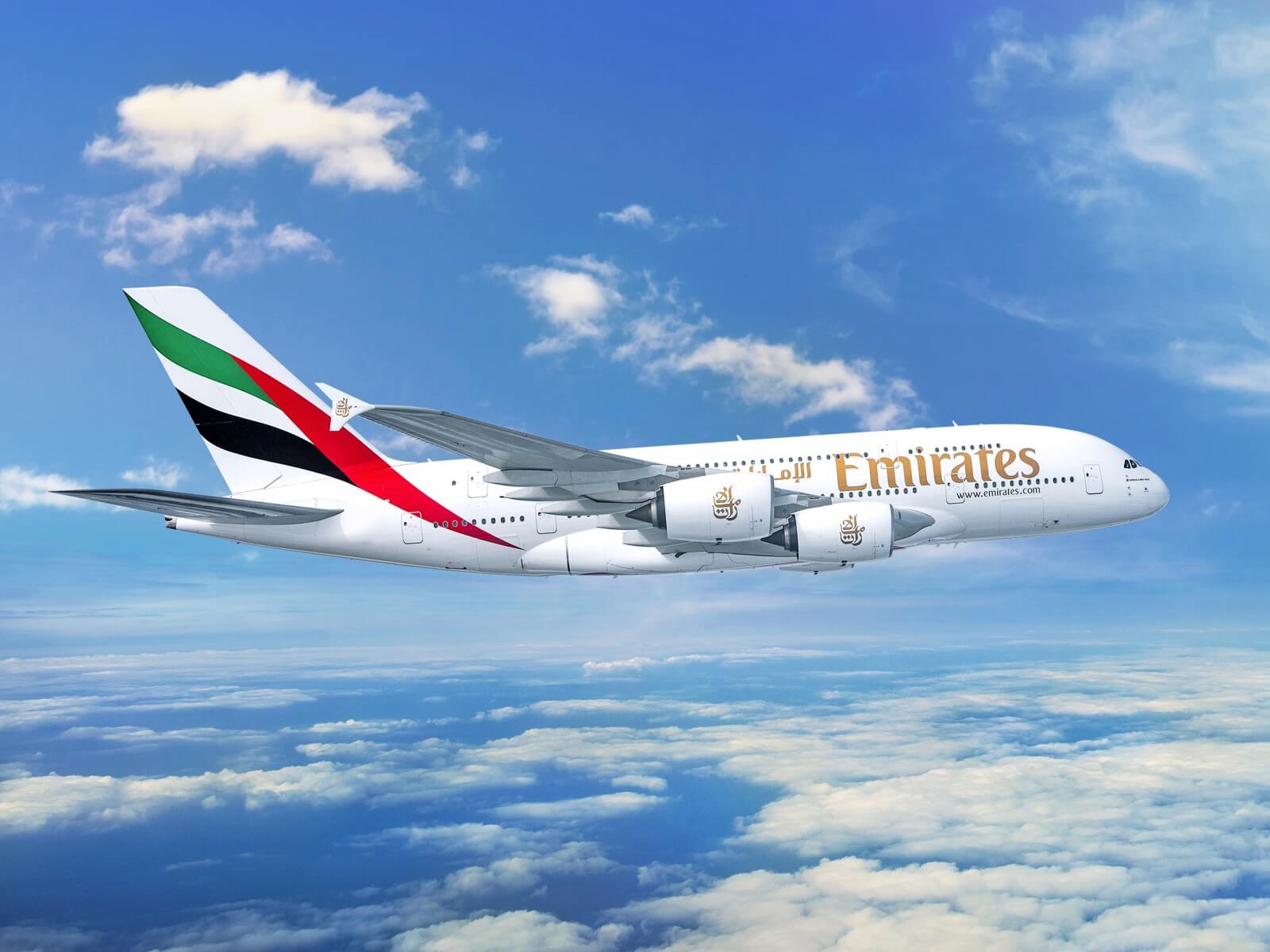 Emirates A380, Dubai-Bali.